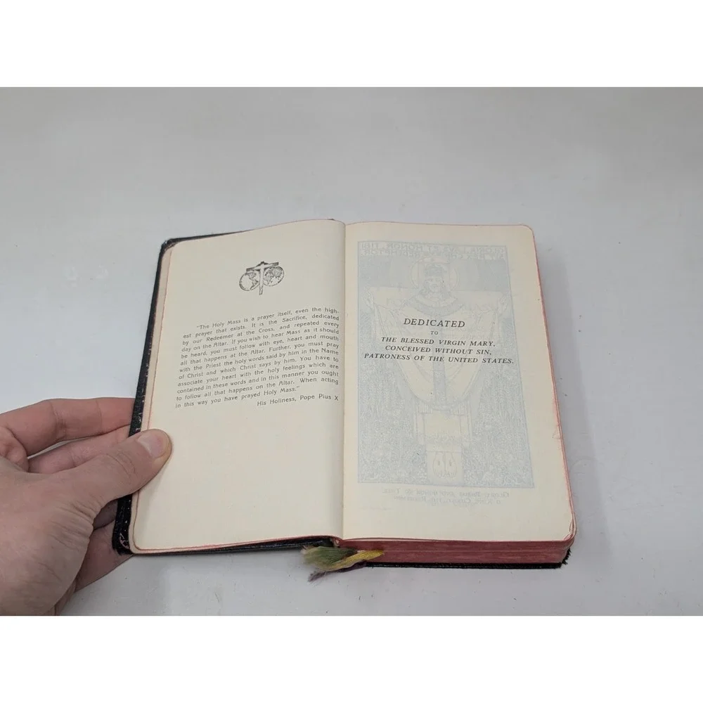 Vintage 1953 The New Marian Missal for‎ Daily Mass Fr. Juergens Regina Press
